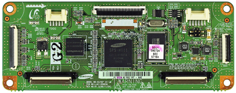 Samsung BN96-09739A (LJ92-01617A) Main Logic CTRL Board - Click Image to Close